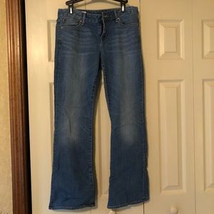 Faded blue Gap perfect boot jean pant